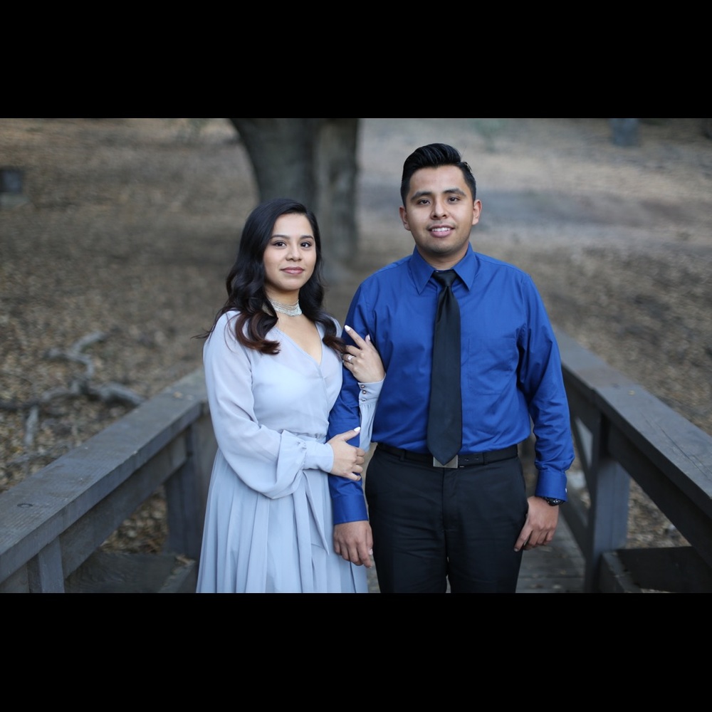 Light gray dress, used only for engagement photos.
